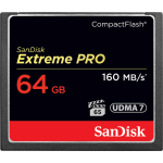 SANDISK EXTREME PRO 64GB COMPACT FLASH 160MB/S