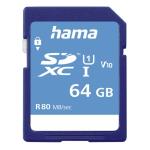 HAMA SDHC CARD 64GB CLASS 10 UHS-I 80MB/S