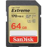 SANDISK SDXC EXTREME 64GB (170/80 MB/s R/W) + 1 year RescuePRO Deluxe
