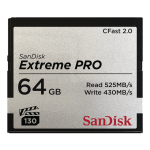 SANDISK 64GB EXTREME PRO CFAST 2.0 MEMORY CARD (525MB/SEC)