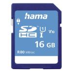 HAMA SDHC CARD 16GB CLASS 10 UHS-I 80MB/S