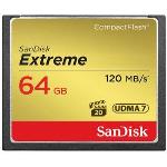 SANDISK EXTREME 64GB COMPACT FLASH CARD 120MB/SEC