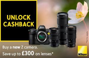 CLAIM UP TO £300 CASHBACK ON SELECTED NIKON Z LENSES - CLICK HERE TO CLAIM