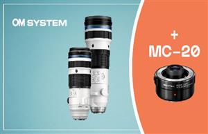 CLAIM A FREE MC-20 2X TELECONVERTER WHEN YOU PURCHASE SELECTED OM SYSTEM LENSES - CLICK HERE FOR INFO